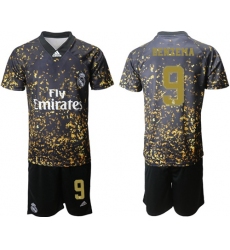 Real Madrid #9 Benzema Camo Soccer Club Jersey