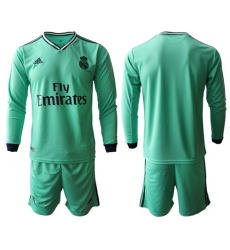 Real Madrid Blank Third Long Sleeves Soccer Club Jersey