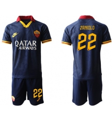 Roma #22 Zaniolo Third Soccer Club Jersey