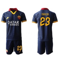 Roma #23 Mancini Third Soccer Club Jersey
