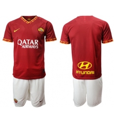 Roma Blank Red Home Soccer Club Jersey