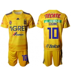 Tigres #10 Gignac Home Soccer Club Jersey