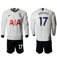 Tottenham Hotspur #17 Sissoko Home Long Sleeves Soccer Club Jersey