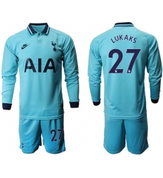 Tottenham Hotspur #27 Lukaks Third Long Sleeves Soccer Club Jersey