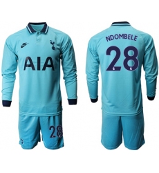 Tottenham Hotspur #28 Ndombele Third Long Sleeves Soccer Club Jersey