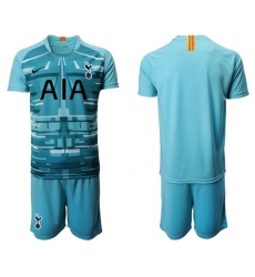 Tottenham Hotspur Blank Light Blue Goalkeeper Soccer Club Jersey