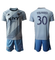Sporting Kansas City #30 Feilhaber Home Soccer Club Jersey
