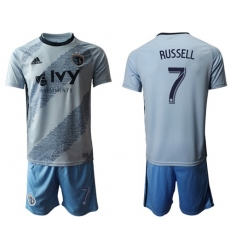 Sporting Kansas City #7 Russell Home Soccer Club Jersey