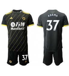 Wolves #37 Adama Away Soccer Club Jersey