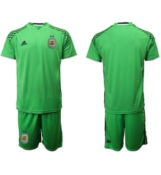 Argentina Blank Green Goalkeeper Soccer Country Jersey1