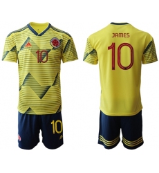 Colombia #11 Cuadrado Home Soccer Country Jersey1
