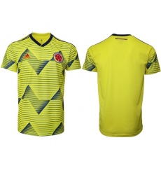 Colombia Blank Home Soccer Country Jersey