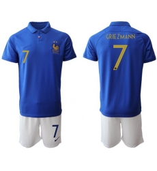 France #7 Griezmann 100th Anniversary Edition Soccer Country Jersey
