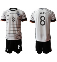 Germany #8 Kroos White Home Soccer Country Jersey