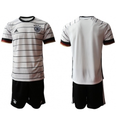 Germany Blank White Home Soccer Country Jersey