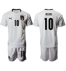 Italy #10 Insigne Away Soccer Country Jersey