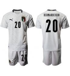Italy #20 Bernardeschi Away Soccer Country Jersey