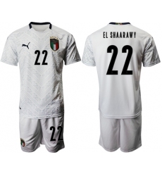 Italy #22 El Shaarawy Away Soccer Country Jersey