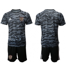 Russia Blank Black Goalkeeper Soccer Country Jersey