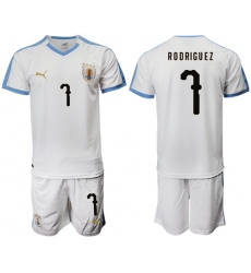 Uruguay #7 Rodriguez Away Soccer Country Jersey
