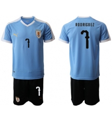 Uruguay #7 Rodriguez Home Soccer Country Jersey