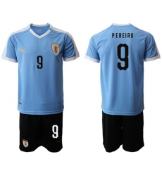 Uruguay #9 Pereiro Home Soccer Country Jersey