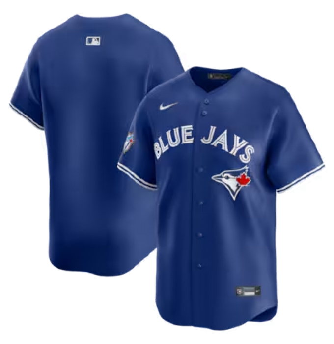 Men's Toronto Blue Jays Blank Royal 50 Seasons Stitched Baseball Jersey
