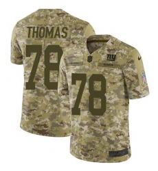 Youth New York Giants #78 Andrew Thomas Camo Stitched NFL Limited 2018 Salute To Service Jersey