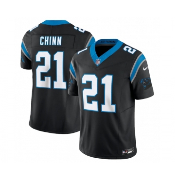 Men's Carolina Panthers #21 Jeremy Chinn Black 2023 F.U.S.E. Vapor Untouchable Stitched Football Jersey