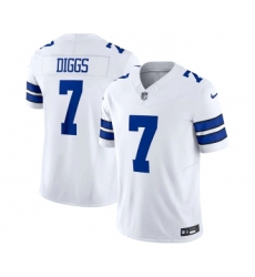 Men's Nike Dallas Cowboys #7 Trevon Diggs White 2023 F.U.S.E. Limited Stitched Football Jersey