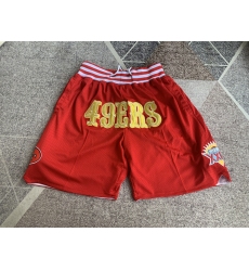 Men's San Francisco 49ers Red pocket Shorts