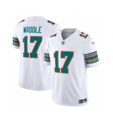 Men's Nike Miami Dolphins #17 Jaylen Waddle White 2023 F.U.S.E Alternate Vapor Limited Football Stitched Jersey