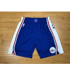 Men's Philadelphia 76ers Blue NBA Shorts (Run Smaller)