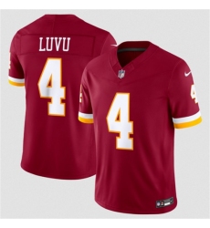 Men's Washington Commanders #4 Frankie Luvu Burgundy 2026 F.U.S.E. Vapor Limited Football Stitched Jersey