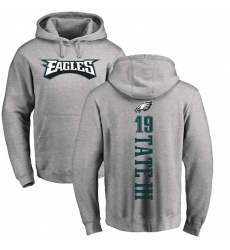 Nike Philadelphia Eagles #19 Golden Tate III Ash Backer Pullover Hoodie