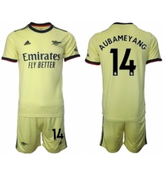 Men 2021-2022 Club Arsenal away yellow 14 Soccer Jerseys