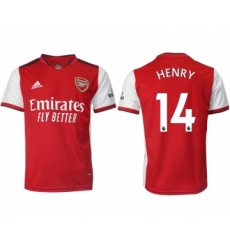 Men 2021-2022 Club Arsenal home aaa version red 14 Soccer Jersey