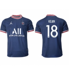 Men 2021-2022 Club Paris St German home aaa version blue 18 Soccer Jersey