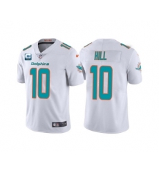 Men's Miami Dolphins 2022 #10 Tyreek Hill White With 2-star C Patch Vapor Untouchable Limited Stitched Football Jersey