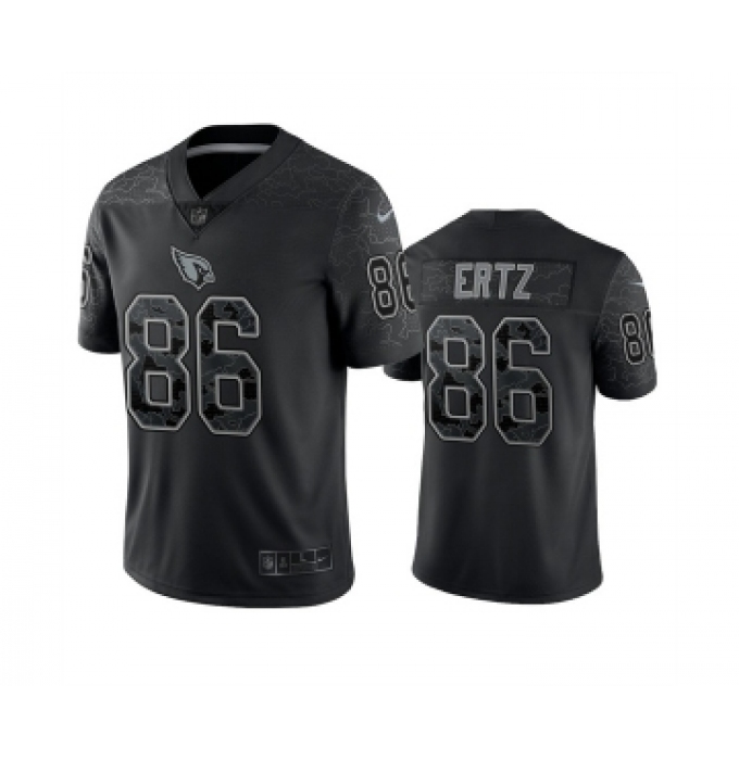 Men's Arizona Cardinals #86 Zach Ertz Black Reflective Limited Stitched Football Jersey