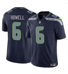 Men's Seattle Seahawks #6 Sam Howell Navy 2023 F.U.S.E. Vapor Limited Football Stitched Jersey