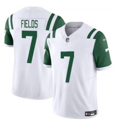 Men's New York Jets #7 Justin Fields White 2025 F.U.S.E. Classic Alternate Vapor Untouchable Limited Football Stitched Jersey