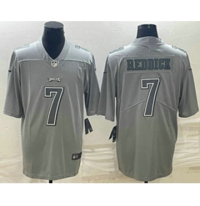 Men's Philadelphia Eagles #7 Haason Reddick Gray Atmosphere Fashion Stitched Jersey