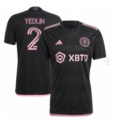 Men's Inter Miami CF DeAndre Yedlin adidas Black 2023 La Noche Replica Player Jersey