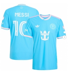 Men's Inter Miami CF Lionel Messi adidas Originals Blue 2025 Third Authentic Player Jersey