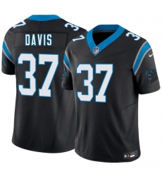 Men's Carolina Panthers #37 Miles Davis Black 2026 Draft F.U.S.E. Vapor Limited Football Stitched Jersey