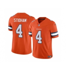 Men's Nike Denver Broncos #4 Jarrett Stidham Orange 2023 F.U.S.E. Vapor Untouchable Football Stitched Jersey