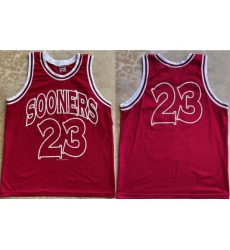 Men's Oklahoma Sooners #23 Wayman Tisdale Red Stitched Basketball Jersey