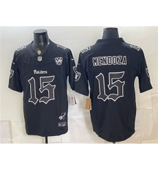 Men's Las Vegas Raiders #15 Fernando Mendoza Black F.U.S.E. 65th Anniversary Vapor Untouchable Limited Football Stitched Jersey