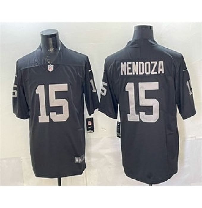 Men's Las Vegas Raiders #15 Fernando Mendoza Limited Black Vapor Jersey